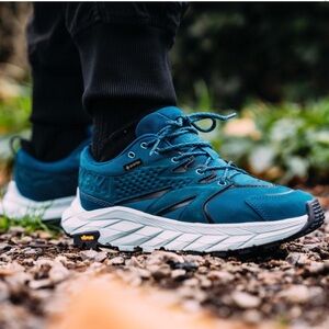 Hoka One One Women Anacapa Low Gore-Tex GTX Blue Coral Blue Glass, Size 6B